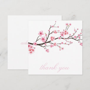 Carte de remerciements: SAKURA CHERRY BLOSSOMS