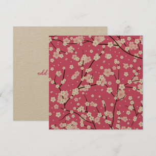 Carte de remerciements: SAKURA CHERRY BLOSSOMS