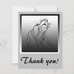 Carte De Remerciements Salutation Basset Hound Hound