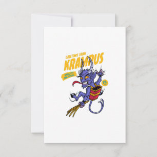 Carte De Remerciements Salutations de Krampus