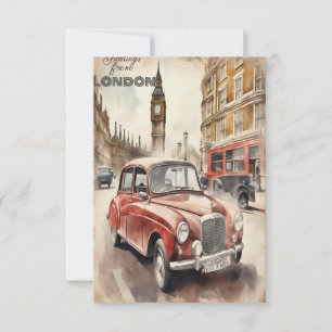 Carte De Remerciements Salutations de Londres