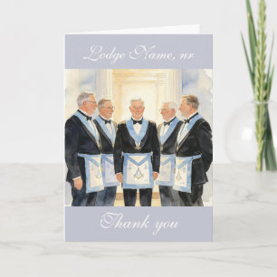 Carte De Remerciements Salutations Fraternelles Franc-Maçon Fête d'annive