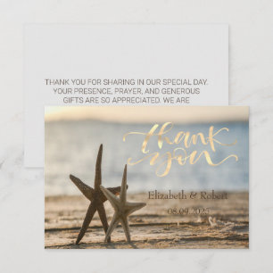 Carte De Remerciements Sand Beach