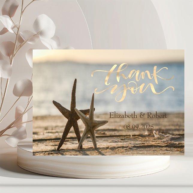 Carte De Remerciements Sand Beach (Créateur téléchargé)