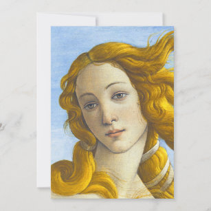Carte De Remerciements Sandro Botticelli - Détail de la naissance de Vénu