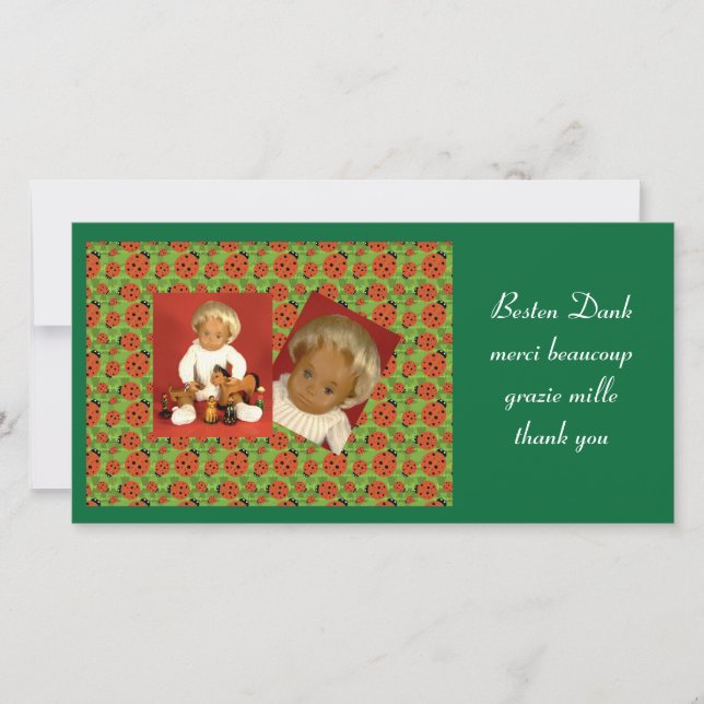 Carte De Remerciements Sasha DANKE Fotokarte (Devant)