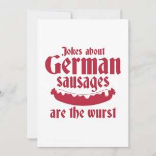 Carte De Remerciements Saucisses allemandes