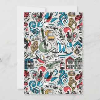 Carte De Remerciements Saudade // motifs populaires du Portugal
