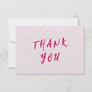 Carte De Remerciements Saupoudrer bébé hiver   Flurry de neige