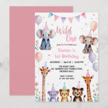 Sauvage une jolie animaux ballon filles 1er annive