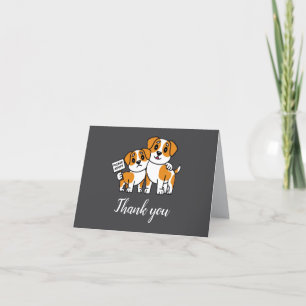 Carte De Remerciements Sauvetage de chiens animaux