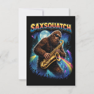 Carte De Remerciements Saxsquatch