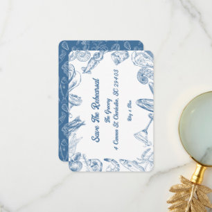 Carte De Remerciements Scales et Coquilles - Sauvegarder la Répétition 