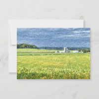 Scène agricole du comté de Dunn, Wisconsin