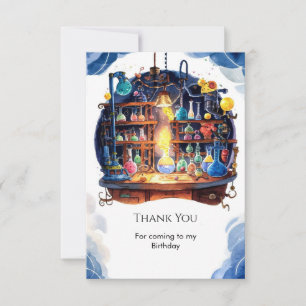 Carte De Remerciements Science simple Fun Scientifique Anniversaire