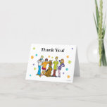 Carte De Remerciements Scooby-Doo and the Gang<br><div class="desc">Thank that special one a groovy Happy Birthday with this Scooby-Doo Thank You Card. Personalize by adding a custom message!</div>