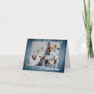 Carte De Remerciements Script personnalisé Fête des mères Photos pliées
