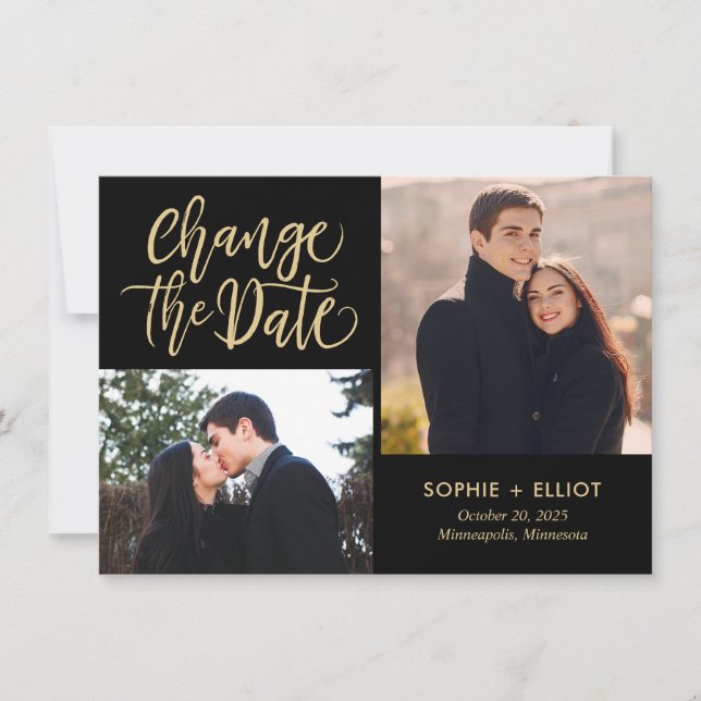 Carte De Remerciements Script Rapide MODIFICATION DE LA COULEUR Modifier  (Devant)