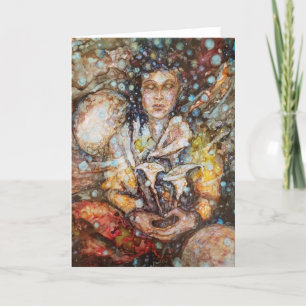 Carte De Remerciements "Se Connecter À L'Esprit"