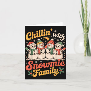 Carte De Remerciements Se détendre avec ma famille de Snowmie T-shirts as
