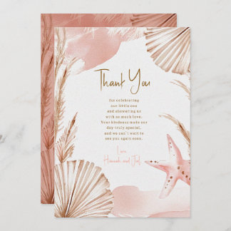 Carte De Remerciements Sea You Soon Baby Thank You Card | Coastal Boho