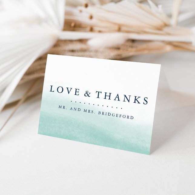 Carte De Remerciements Seaglass Tides Thank You (Créateur téléchargé)