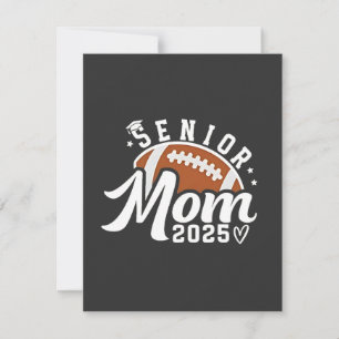 Carte De Remerciements Senior Froud Mom 2025 Imaginaire Football Graduate
