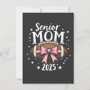 Carte De Remerciements Senior Mom 2025 Classe de football de fin d'études