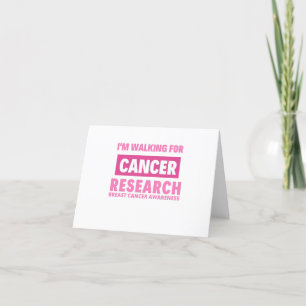 CARTE DE REMERCIEMENTS SENSIBILISATION À LA RECHERCHE SUR LE CANCER DU SE