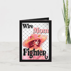 Carte De Remerciements Sensibilisation au cancer du sein Crâne à sucre