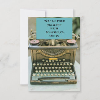 Carte De Remerciements Sensibilisation au myasthénie Gravis [D]