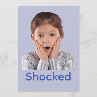 Carte De Remerciements Sentiments d'enfant choqué