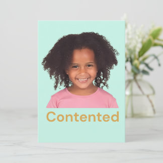 Carte De Remerciements Sentiments d'enfant content