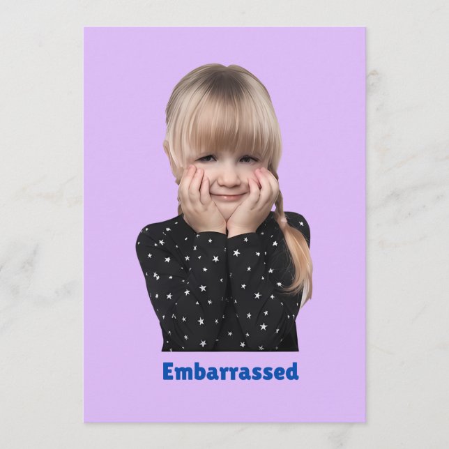 Carte De Remerciements sentiments des enfants (Devant)