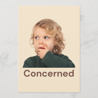 Carte De Remerciements Sentiments des enfants concernés