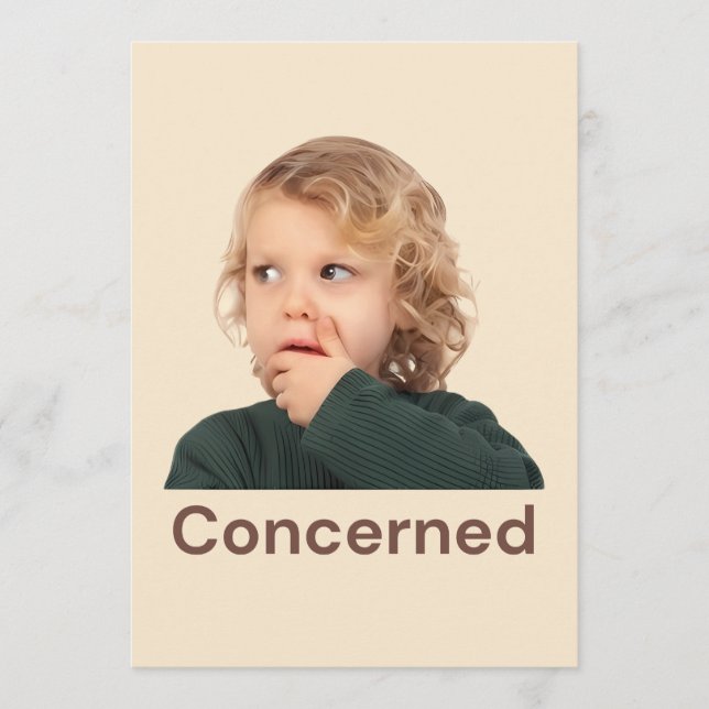 Carte De Remerciements Sentiments des enfants concernés (Devant)