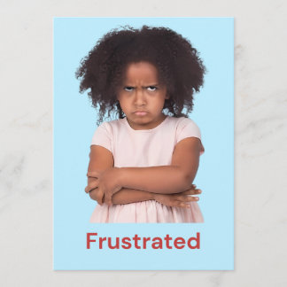 Carte De Remerciements Sentiments des enfants frustrés
