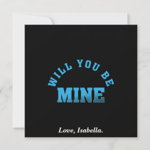 Carte De Remerciements Seras-Tu À Moi Valentine ?
