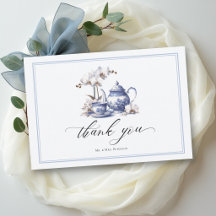 Service à thé Orchidée Bleu Hampton Toile Couple M