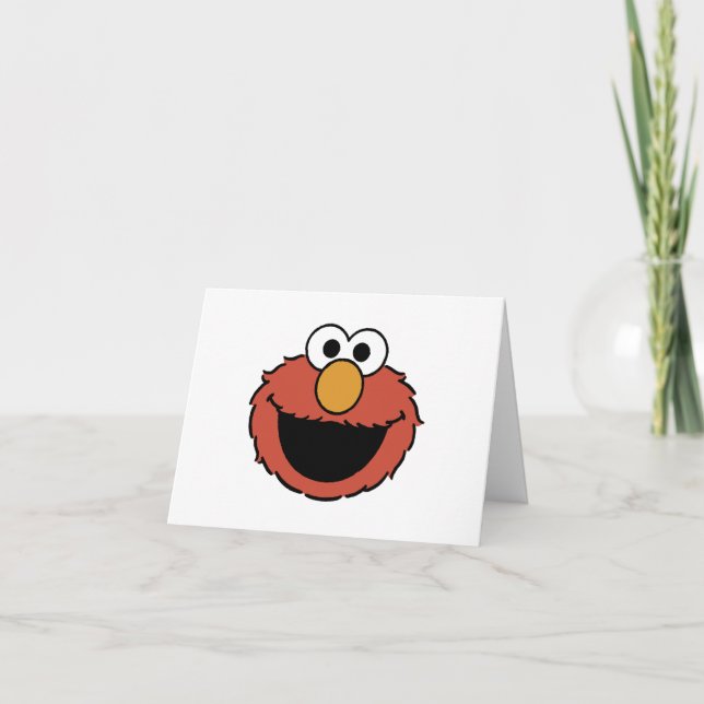 Carte De Remerciements Sesame Street | Elmo Birthday Thank You Card (Devant)