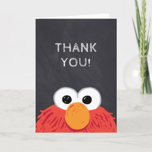 Carte De Remerciements Sesame Street Elmo Chalkboard Anniversaire