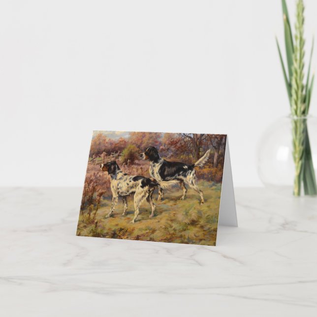 Carte De Remerciements Setters par Edmund Henry Osthaus (Devant)