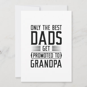 Carte De Remerciements Seuls Les Meilleurs Papas Sont Promus Grand-Père