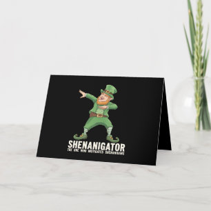 Carte De Remerciements Shenanigator faisant le dab Leprechaun Saint Patri