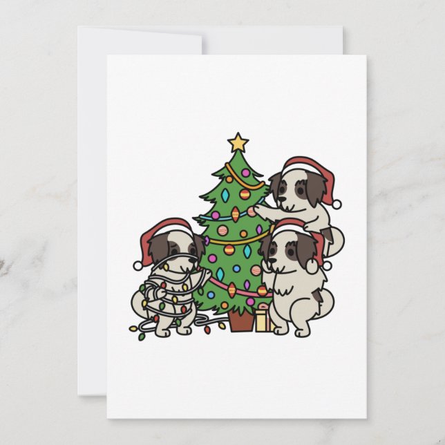 Carte De Remerciements Shih Tzu Christmas Tree (Devant)