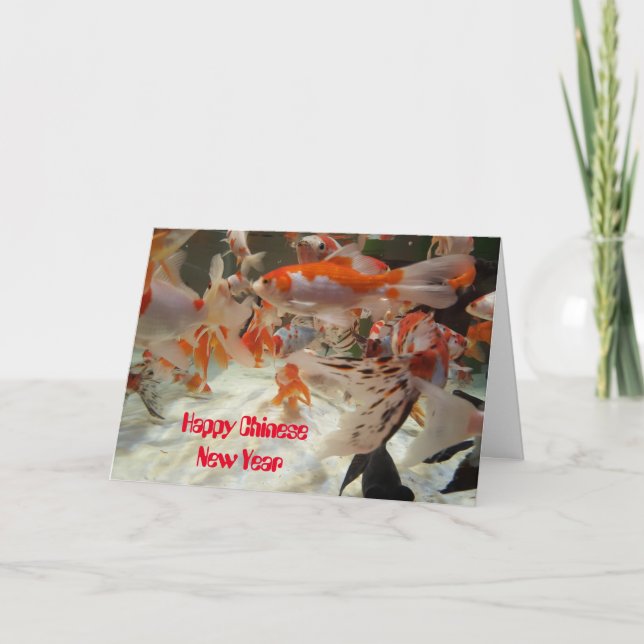 Carte De Remerciements Shubunkin and common goldfish (Devant)