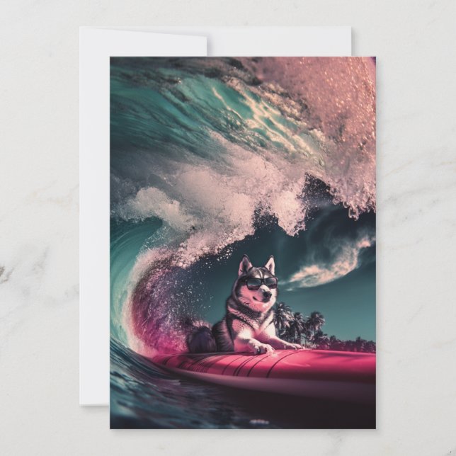 Carte De Remerciements Sibérie Husky Chig Days of Summer Greeting Cards (Devant)