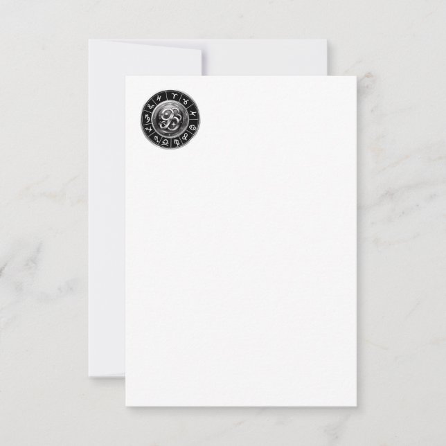 Carte De Remerciements Signes du zodiaque (Devant)