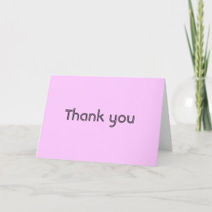 Carte de remerciements simple