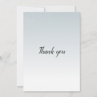 Carte de remerciements simple.